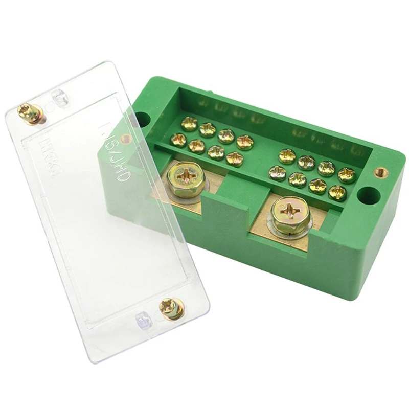 

660V 30A Single Phase 2 Inlet 8 Outlet Meter Box Junction Power Distribution Terminal Block(2 Inlet 8 Outlet)