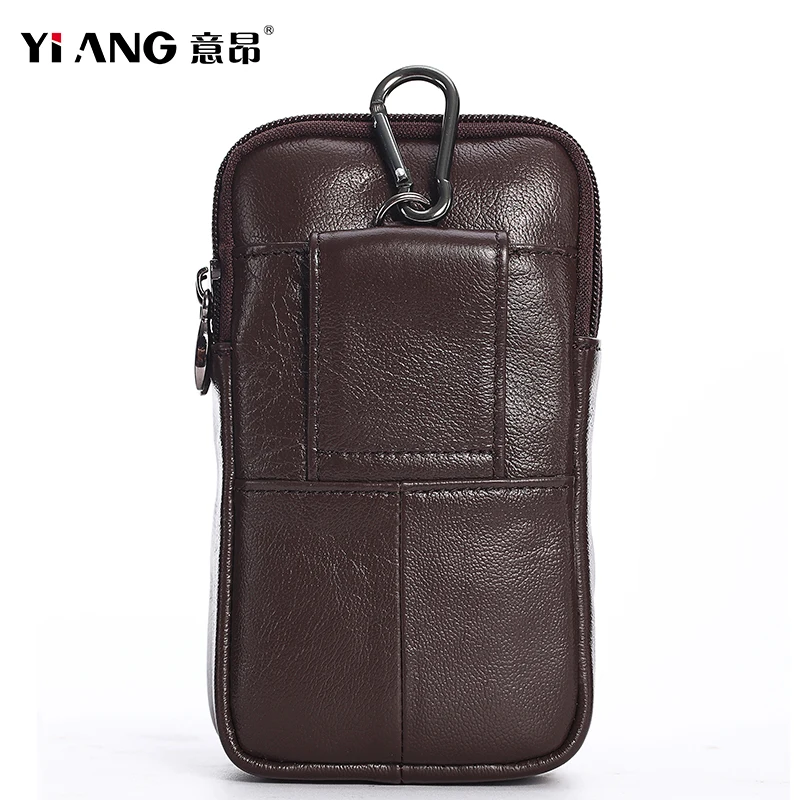 Водонепроницаемые Поясные Сумки из натуральной кожи для мужчин маленький