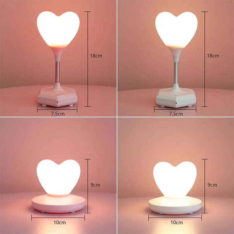 Креативная теплая Светодиодная лампа с зарядкой от USB детский ночсветильник в