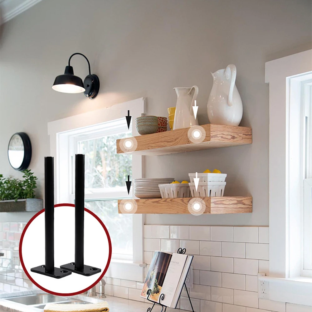 Плавающая полка из твердой стали кронштейн устойчивая к ржавчине для