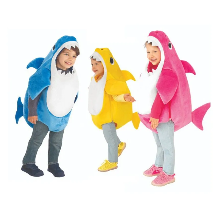 Платье в виде маленькой милой акулой toddllers Косплэй животных действия Забавный