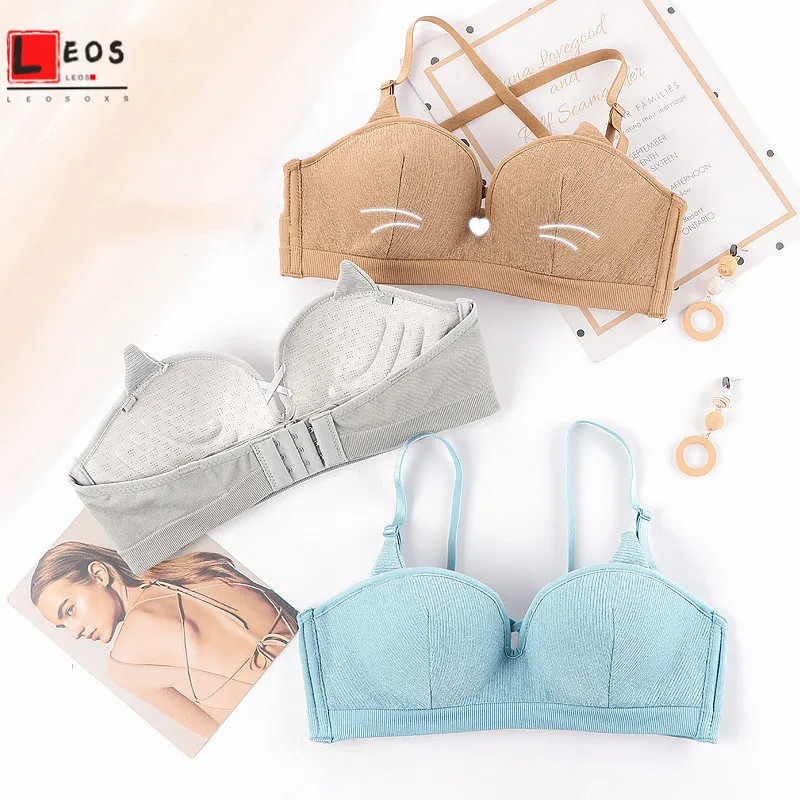 

Half Cup Women Bra Cat Ear Cute Lingerie Push Up Gather Brassiere Convertible Straps Sexy Underwear Breast Wrap Ladies Bras