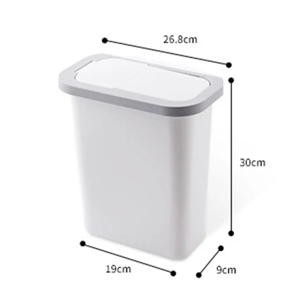 

Hanging Trash Can Small Kitchen Garbage Can Waste Bin With Lid For Kitchen Cabinet Door Bedroom Cabinet Doors