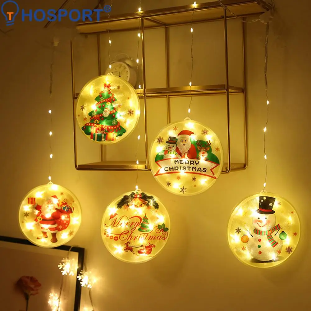 

LED String Lights Circle Waterproof USB Copper Wire Lamp Curtain Light for Holiday New Year Party Christmas Decoration Lighting