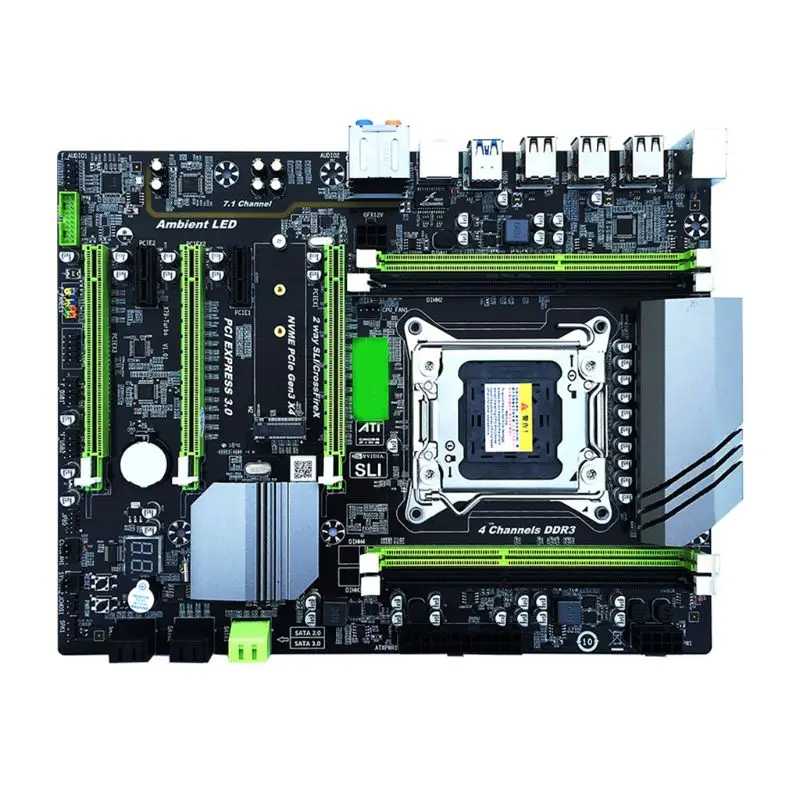 X79T LGA 2011 Процессор материнская плата компьютера DDR3 настольных ПК с 4 канала