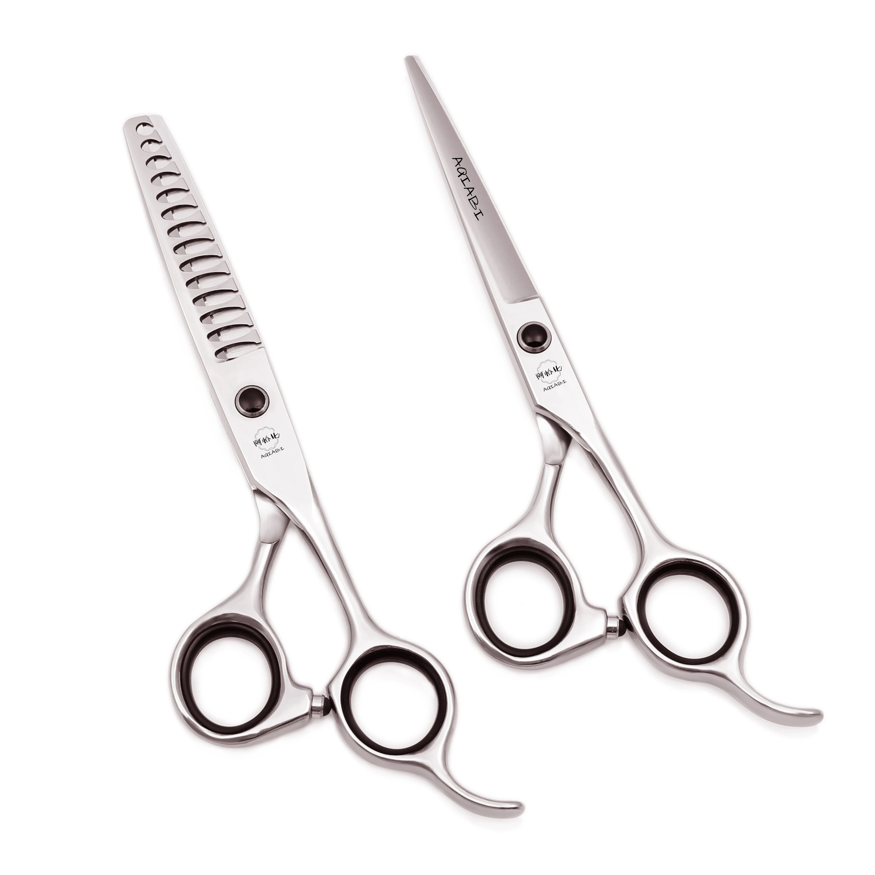 Парикмахерские ножницы 6 дюймов AQIABI JP стальные для филировки волос стрижки 14