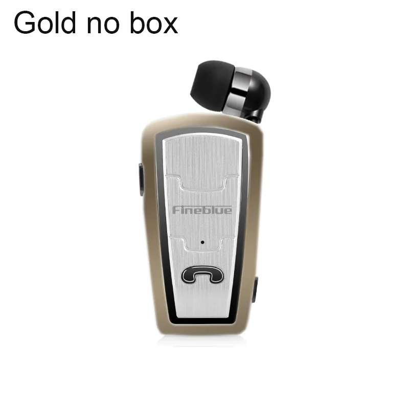 Gold no box Fineblue FQ208 Bluetooth наушники автомобильный бизнес стерео вытяжной наушник Шумоподавление для вызова музыки встречи - Цвет: Gold no box