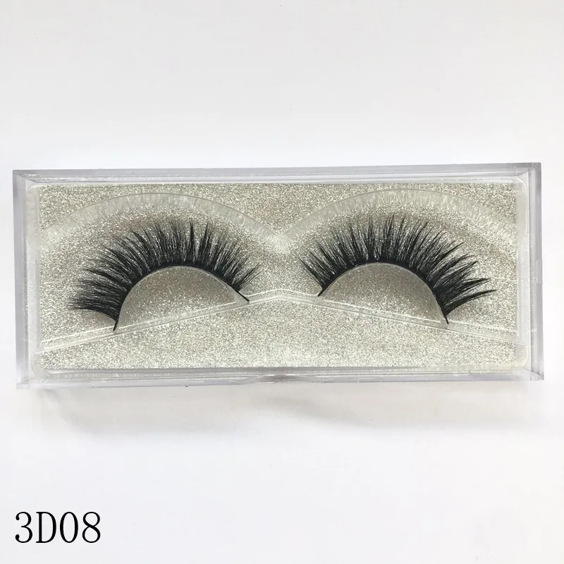 Ресницы 3D из норки для наращивания накладные натуральные густые длинные