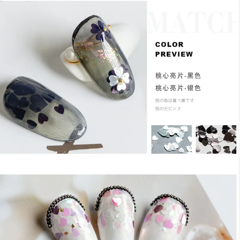 (1 шт./Продажа) блестящая пудра для ногтей в форме сердца/тела/глаз лазерные