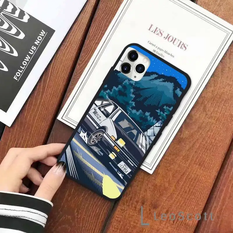 

Initial D Anime AE86 Phone Case for iPhone 11 12 pro XS MAX 8 7 6 6S Plus X 5S SE 2020 XR Soft silicone