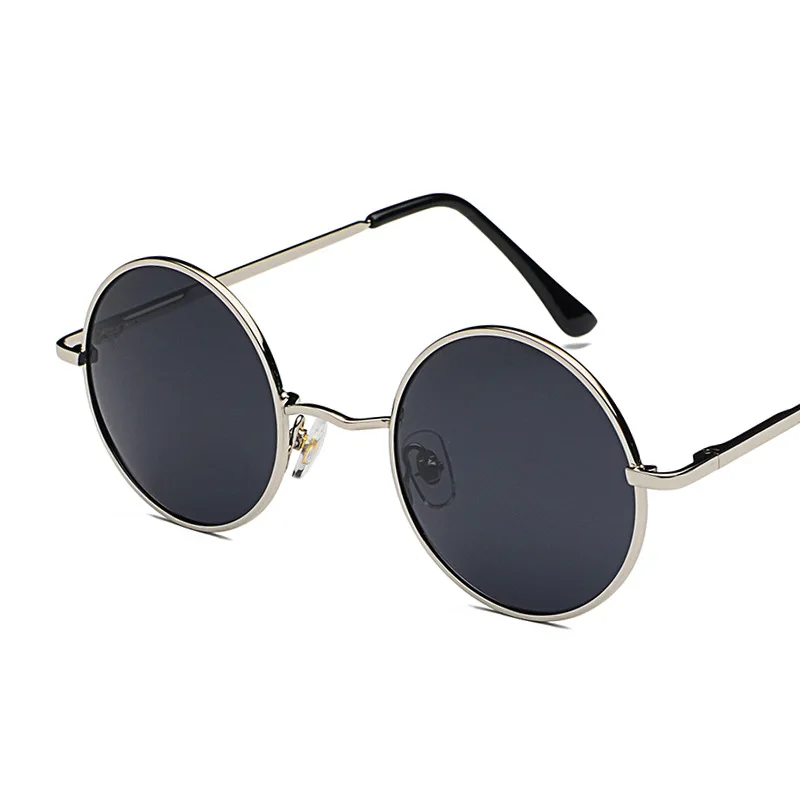 

Women Retro Classic Round Polarized Sunglasses Fashion Men Women Luxury Vintage metal frame Black Mirrors Sun Glasses UV400