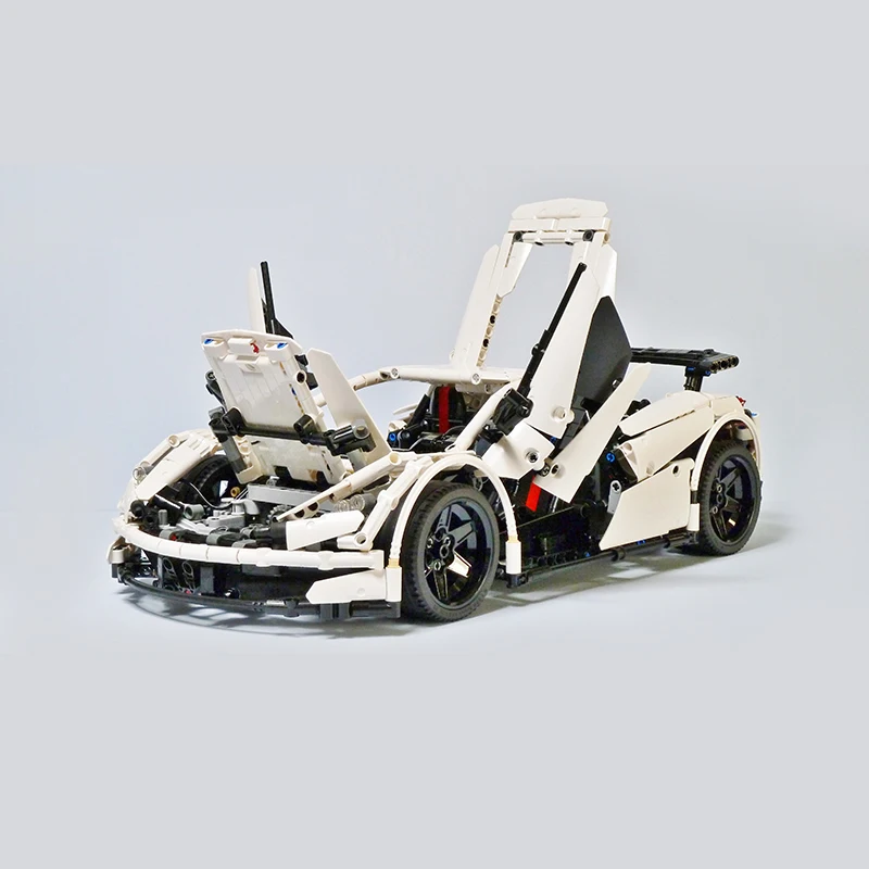 C26202 NO Motor BulidMOC ICARUS Supercar строительные блоки игрушка совместима с 42056 MOC 4562 city technic mlaren P1 приложение RC модель автомобиля Кирпичи Игрушки - Цвет: C26202 NO Motor
