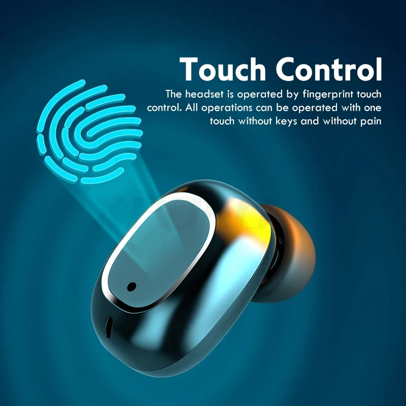 Wireless, bluetooth, compatible with 3500mah, loading box, noise cancellation, 9d earphones, waterproof enlarge