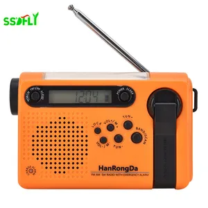 hrd 900 led flashlight full band mobile phone charging solar charging radio disaster prevention emergency alarm free global shipping
