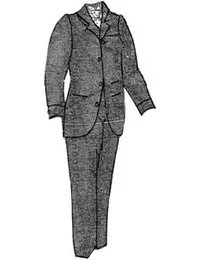 

Заостренный элегантный черный модный мужской костюм Terno на одной пуговице официальный Свадебный костюм 3 предмета (пиджак + брюки + галстук-б...