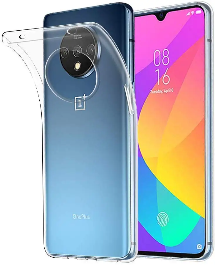 Силиконовый чехол OnePlus 7T ультратонкий прозрачный мягкий из ТПУ для One Plus Pro