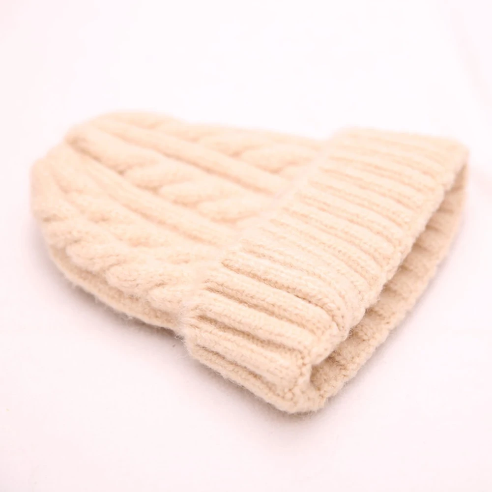 Вязаная зимняя шапка Женский тюрбан головной убор шапки Осень-зима теплая