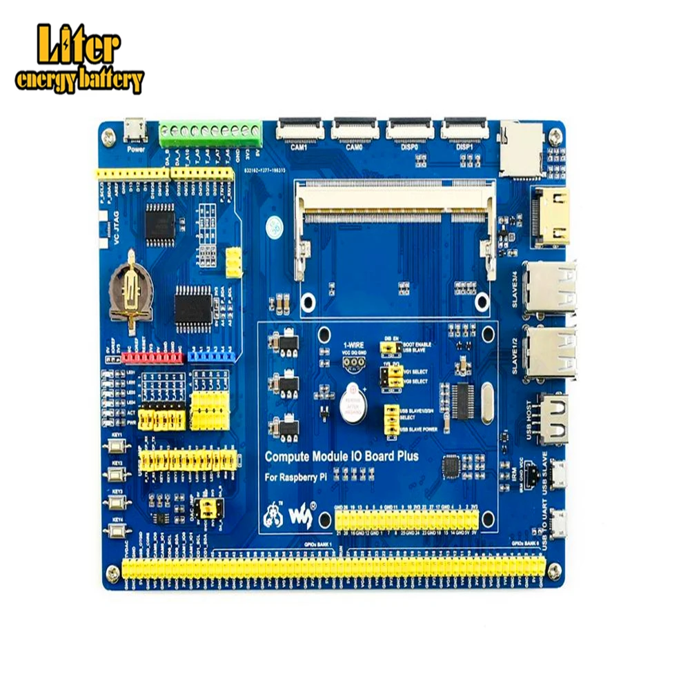 

Raspberry Pi Compute Module 3+/16GB Development Kit Type B, CM3+ IO Board, HDMI LCD, DS18B20, IR Remote Controller