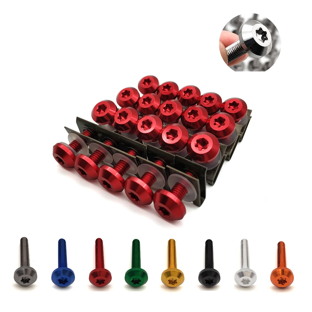 20 шт. мотоцикл на заказ обтекатель корпус болт Пружинные болты гайки M6 для BMW C400GT