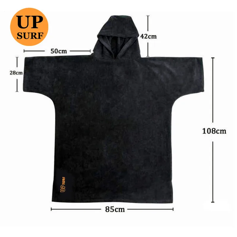 Пончо для серфинга сменный халат пончо с капюшоном плавания пляжный спорт