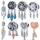 Лидер продаж, серебряные подвески в виде Ловца снов, подходят для оригинальных браслетов 3 мм, подвеска сделай сам для изготовления ювелирных изделий