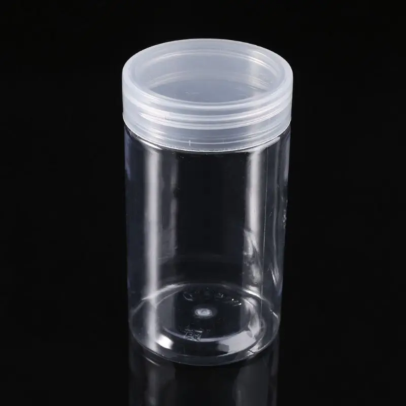260ml Clear 100 мл-260 мл пустой контейнер для хранения, органайзер, коробка для светильник, глина, пластилин, пена, слизи, грязь, банка для макияжа, косметический горшок, бутылка для крема - Цвет: 260ml Clear