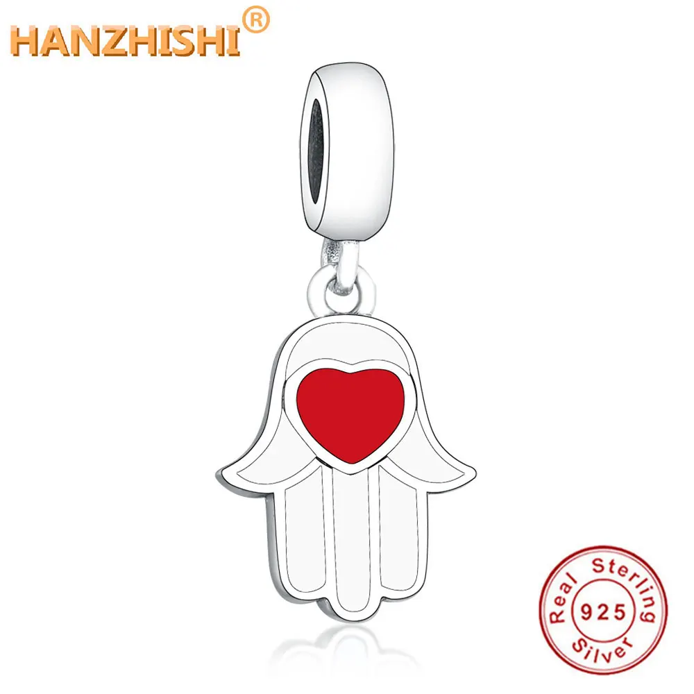 

2019 New Design Enamel Palm Dangle Charms Fits Original Pandora Charm Bracelet 925 Sterling Silver DIY Jewelry Making berloque