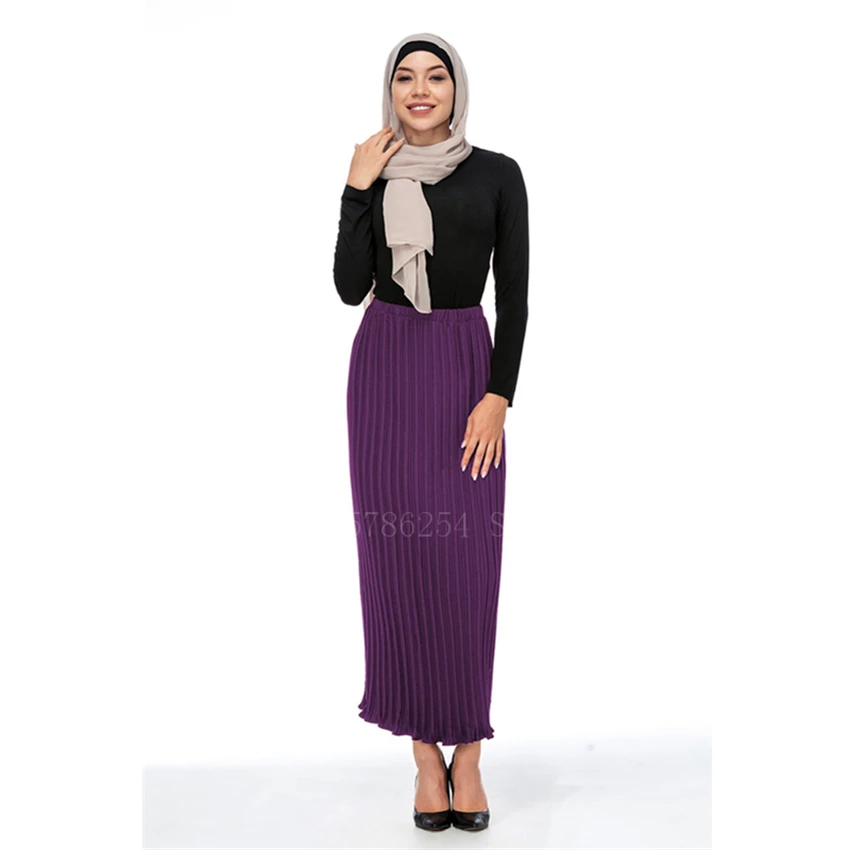 

Muslim Fashion Islamic Clothing Women Ankle Length Abaya Chiffon Skirt Ruffle Female Cardigan Dress Eid Dubai Turkish Tight Top