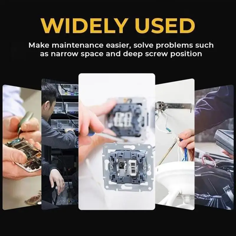 

Push-Pull Ratchet Screwdriver Adjustment Spiral Ratchet Screwdriver with 5 Replaceable Heads for various occasions