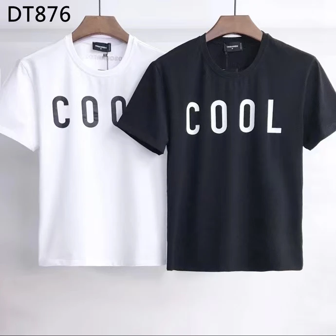 

2021 Модная брендовая мужская футболка Dsquared2 с усовершенствованным принтом DT876