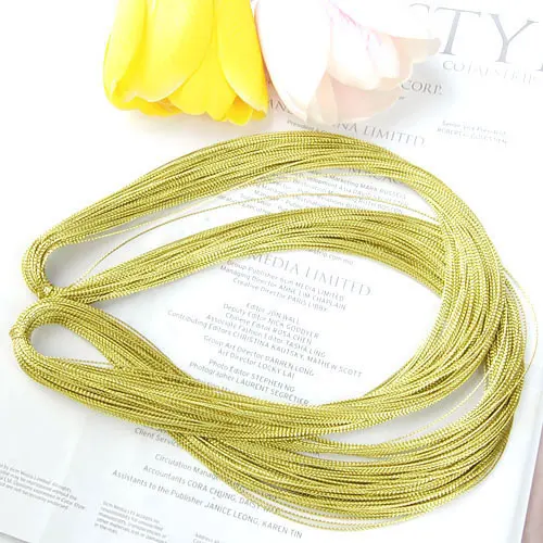 Прочная нить шнур для ювелирных изделий многофункциональный золотой