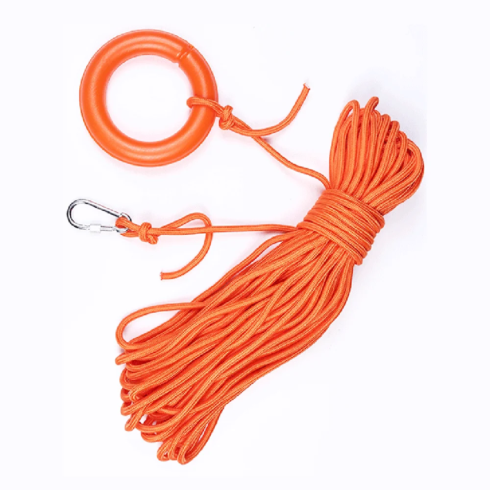 

30m/100ft Water Rafting Lifesaving Rope Outdoor Living Saving Accessories Emergency Saving Ropes With Swimming Ring Buoy