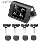 Универсальная Складная Цифровая беспроводная система контроля давления в шинах на солнечных батареях TPMS