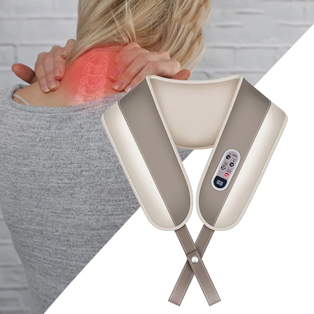 

Electrical Shoulder Cervical Massager Heated Shawl Massager Shiatsu Back Neck Cervical Spine Shoulder Heated Massage