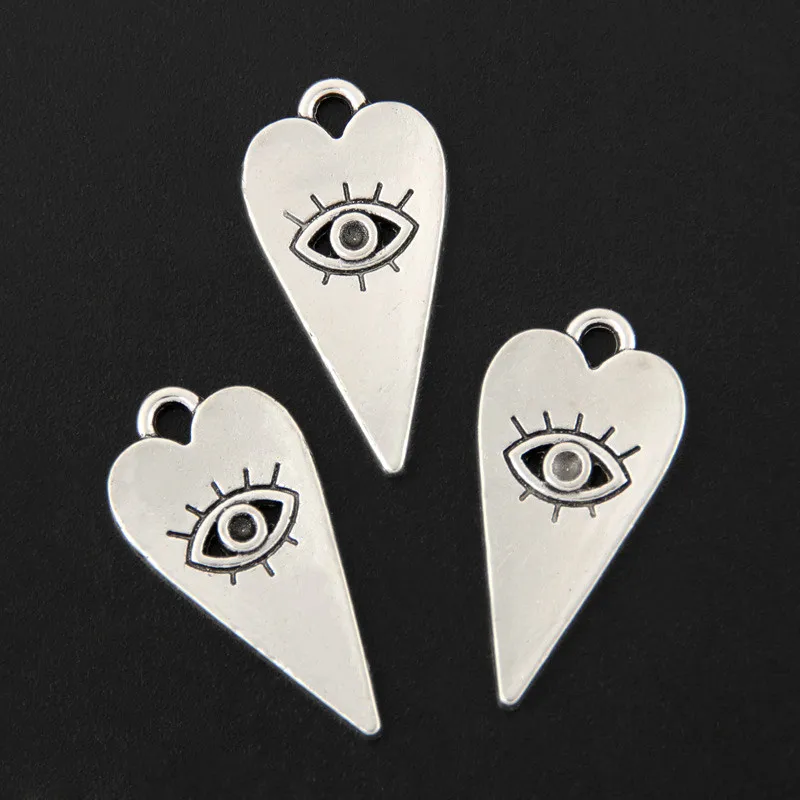 

Подвески для украшений, серебристые, 11x22 мм, 30 шт., аксессуары ручной работы