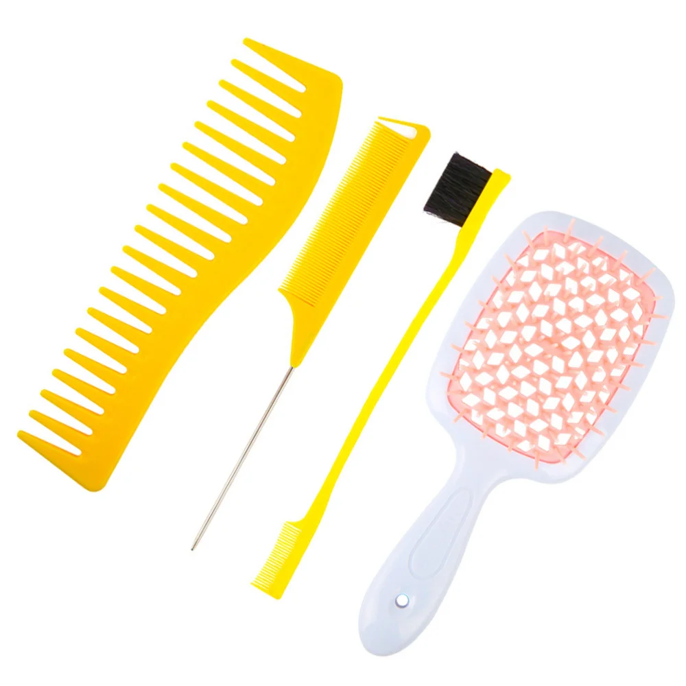 

4Pcs Hair Comb Set Wide and Fine Teeth Combs Household Combs