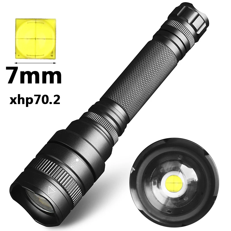 Litwod Z25 CREE XHP70.2 32 Вт Мощный тактический светодиодный фонарик с зум-объективом xhp70 xhp50 2 шт. 18650 аккумулятор фонарики