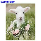 GATYZTORY 5D полная Алмазная вышивка Альпака ручная работа подарок алмазная живопись животные искусство вышивка домашний декор