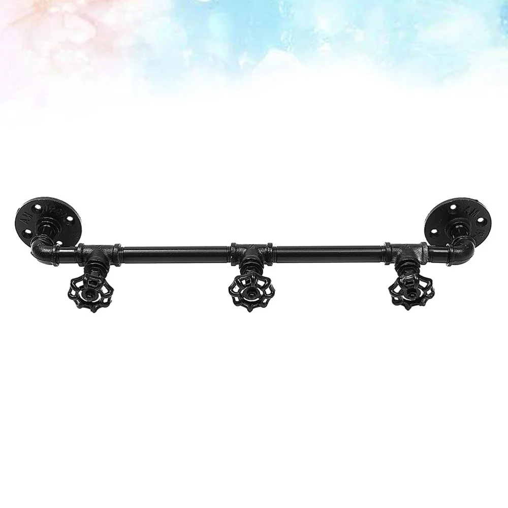 

1pc Industrial Tube Design Hook Iron Art Hook Retro Clothes Hats Hooks Household Hanging Hook