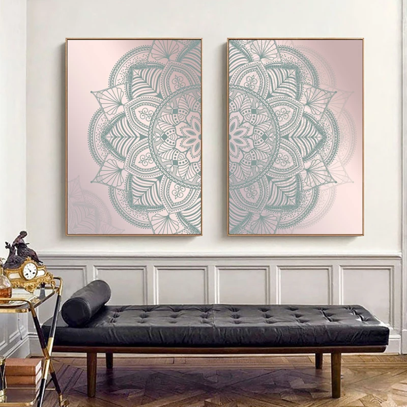 

Boho Wall Decor Paintings for Homed Esign Abstract Patterns Canvas Picture Posters and Prints for Bedroom Frameless