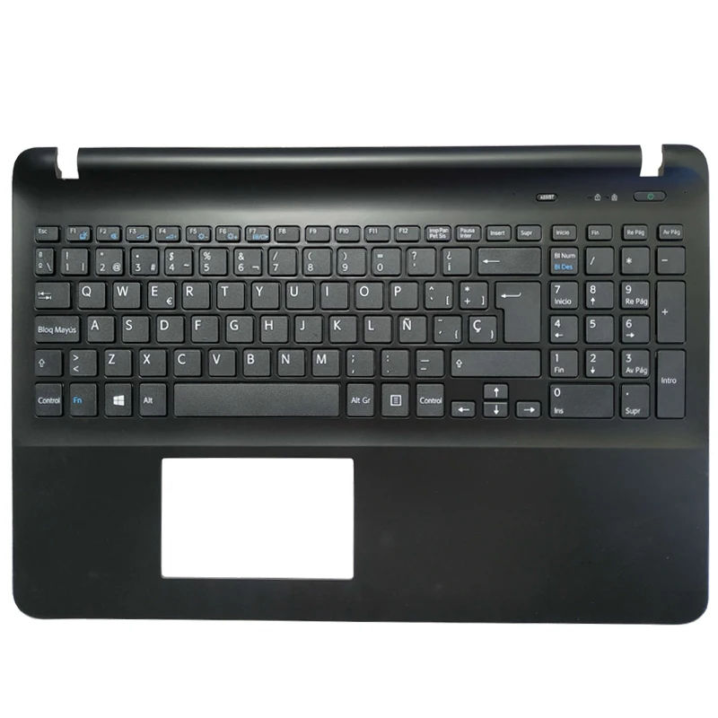 Spanish SP laptop keyboard for sony Vaio SVF152C29V SVF153A1QT SVF152100C black/white with Palmrest upper Cover | Компьютеры и офис