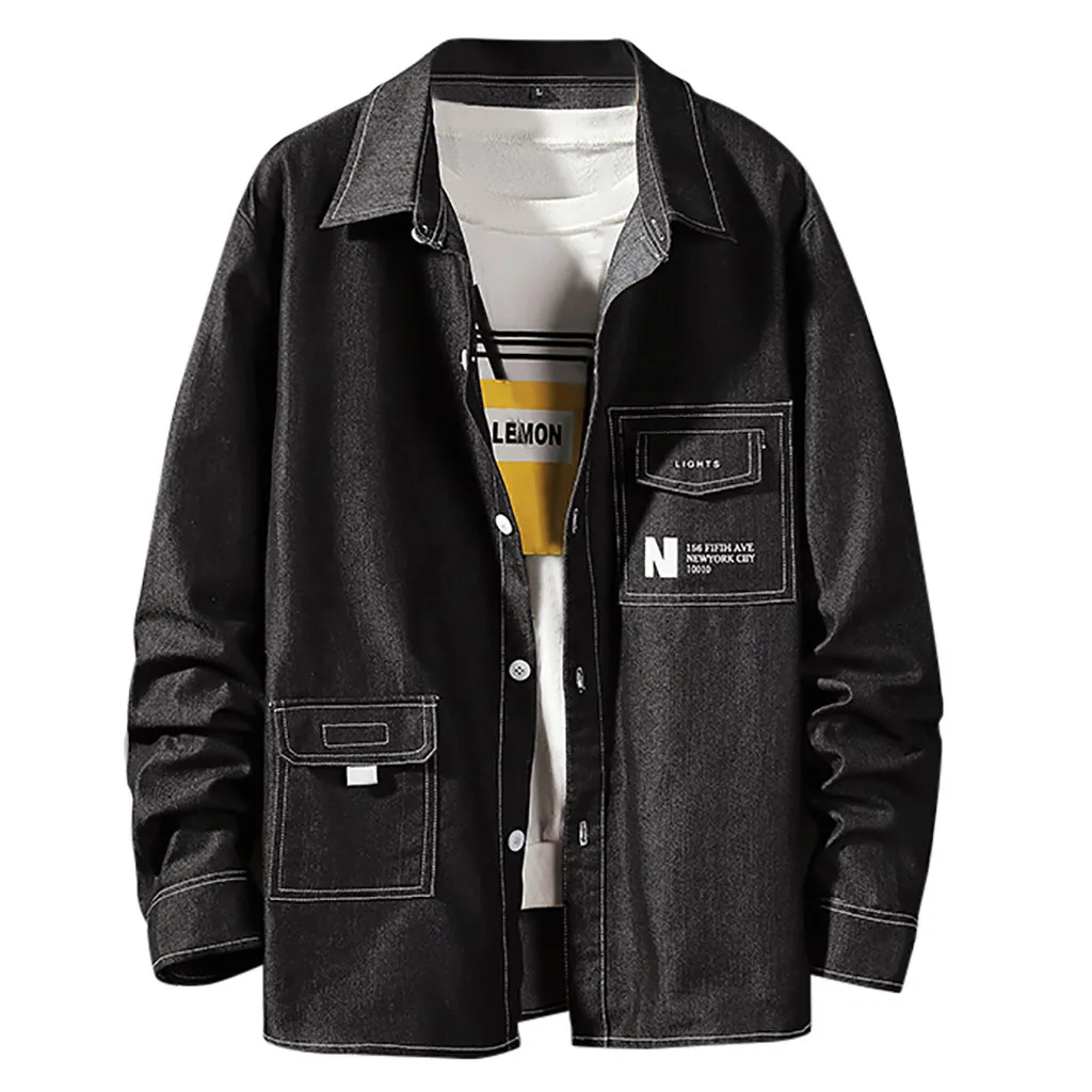 KLV мужские рубашки с длинным рукавом полиэстер туника мужская повседневная