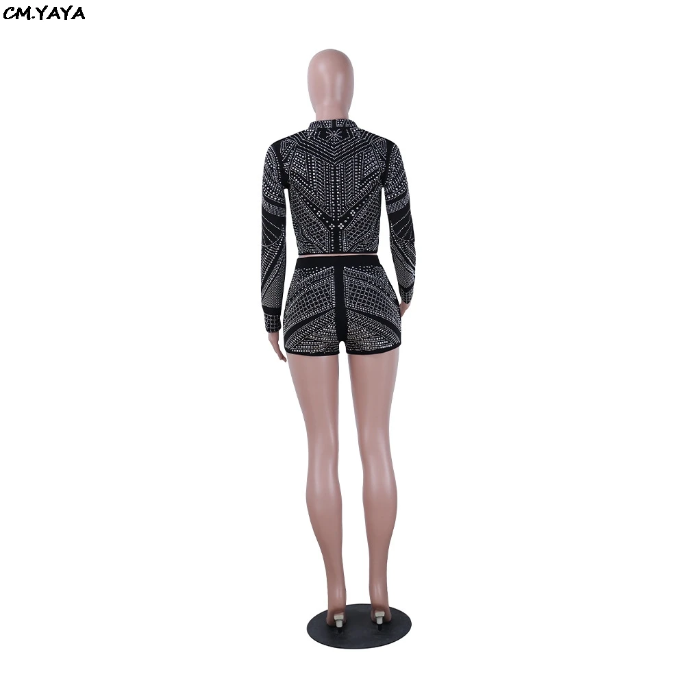 2019 женские с геометрическим дизайном Лидер продаж Стразы Длинные рукава блейзер