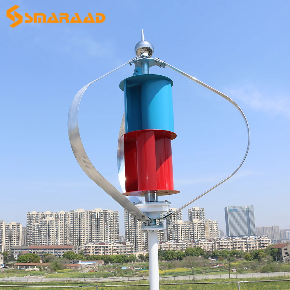 

Free Energy Windmill 300w 400w Vertical Axis Wind Turbine Generator 12v 24v Wind Power For Streetlights Garden Farm Boat Project