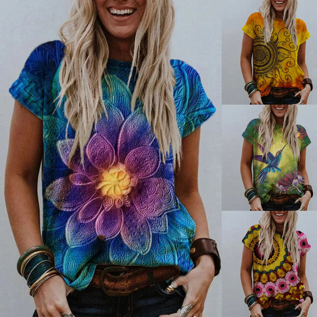 

Harajuku Graphic T Shirts Summer Plus Size Top Vintage Streetwear Casual Shirt Women Sexy Tops Round Neck Short Sleeve Tee Shirt