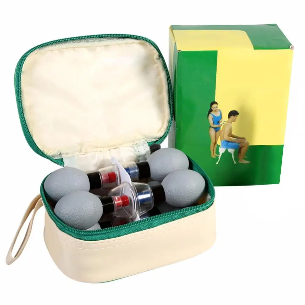 

8/12Pcs Body Vacuum Cups Magnetic Therapy Vacuum Pump Suction Massager China Meridian Acupressure Pain Relief Body Massage