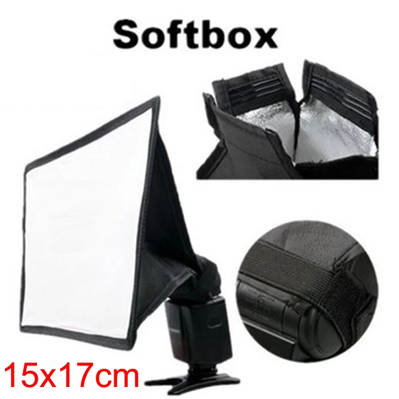 

15cm x17cm 20cm x30cm External flash softbox mini diffusers 15 x17 20 x30