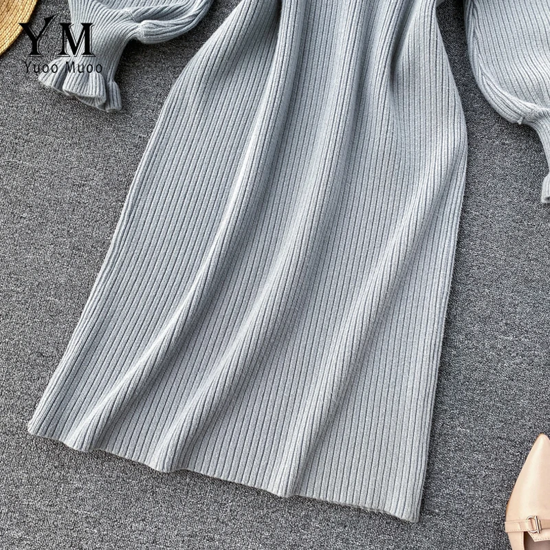 YuooMuoo хорошее качество удобное женское платье Осень-зима элегантное с длинным