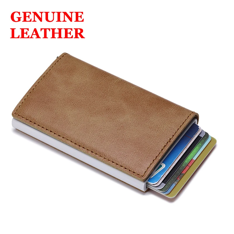 Мужской кошелек из натуральной кожи карта Rifd держатель для удостоверения