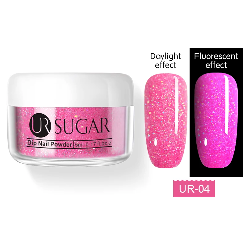 4 Ur Sugar 5 мл флуоресцентный блеск Dip порошок для ногтей голографический градиентный французский пигмент погружающийся порошок для ногтей украшение для ногтей - Цвет: 4